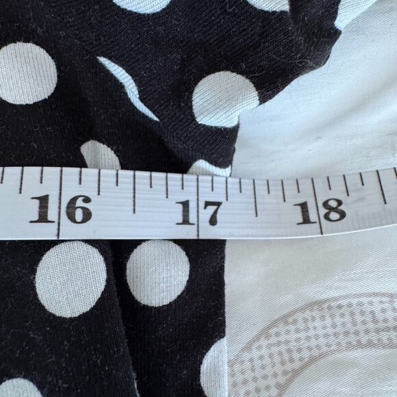 Black w White Polka Dots Babydoll Tee - Picture 9 of 9